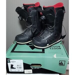 K2 Model SEEM Snowboard Boots with BOA Lacing System Black Size Men's 8